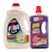 Feba Dishwashing Liquid With Lemon - 4 Liter + Maxell Floor Cleaner - 1 Liter
