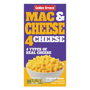 Golden Breeze Mac and Cheese Pasta with 4 Types of Cheese - 200 gm