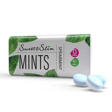 Sweet and Slim Sugar-Free Mints with Spearmint Flavor - 32 gm