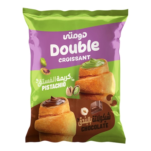 Domty Pistachio and Chocolate Double Croissant