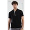 Shots Men Polo T-Shirt - Medium - Black - 2990