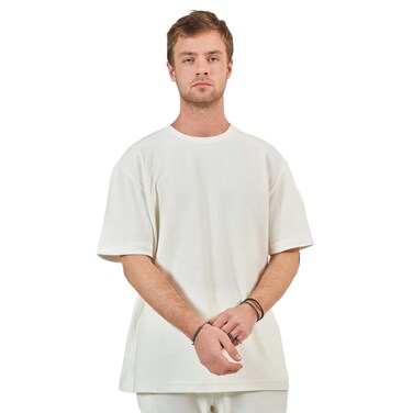 Shots Men T-Shirt - Medium - Off-White - 2981