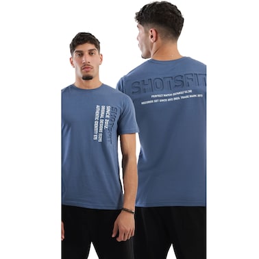 Shots Men T-Shirt - Medium - Blue - 2964