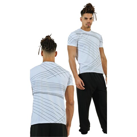 Shots Men Pajama Set - XL - White - 2928
