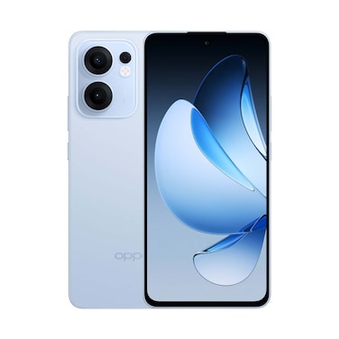 موبايل اوبو رينو 13 - شاشة 6.67 بوصة 256 جيجابايت/8 جيجابايت ثنائي الشريحة بشبكة الجيل الرابع - ازرق سكاي لاين