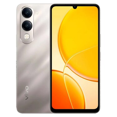 موبايل فيفو Y04 - شاشة 6.74 بوصة 128 جيجابايت/4 جيجابايت ثنائي الشريحة بشبكة الجيل الرابع - ذهبي تيتانيوم