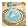 طبق لومينارك مسطح مستدير - 25 سم - أزرق