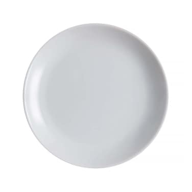 طبق حلويات لومينارك مستدير - 19 سم - رمادي
