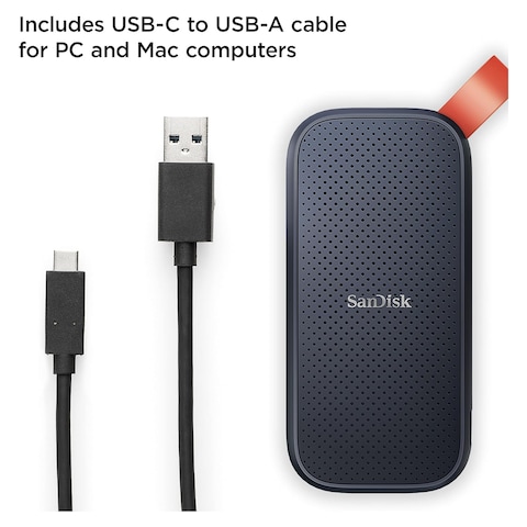 SanDisk External SSD Hard Disk 1TB - Dark Grey - SDSSDE30-1T00-G26