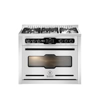 Unionaire Gas Cooker 90 Cm 5 Burners - Silver - C69SSGC383ICPS2FGCF2WAL