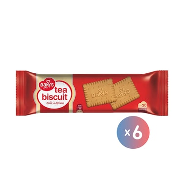 بيكيز بسكويت شاي - 20 بسكوتة - 6 باكو