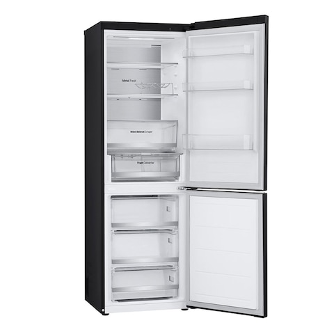 ثلاجة إل جي بفريزر سفلي 341 لتر - أسود - GW-B489FS6W