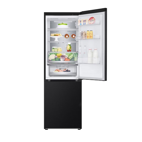 ثلاجة إل جي بفريزر سفلي 341 لتر - أسود - GW-B489FS6W