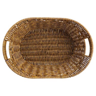 سلة خوص اراميكس بيضاوية صغيرة