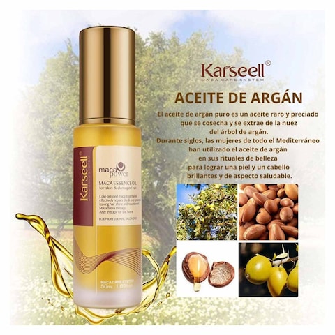Karseell Maca Essence Hair Oil for Body and Damaged Hair - 50 ml