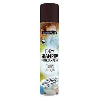 Morfose Dry Shampoo with Biotin and Collagen for Brown Hair - 200ml