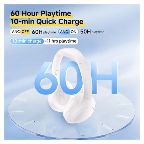 QCY H3 Lite Wireless Noise Cancelling Headset - White