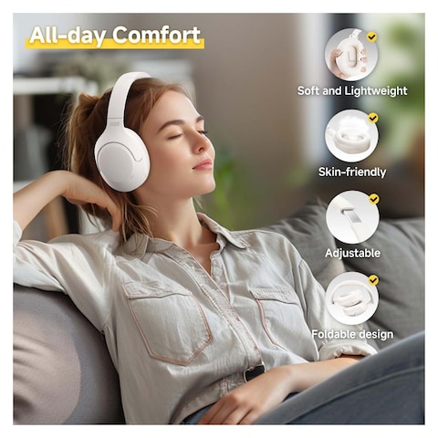 QCY H3 Lite Wireless Noise Cancelling Headset - White