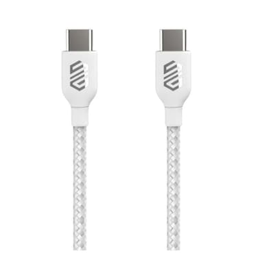 كابل سمارت جيت تايب سي إلى تايب سي مضفر - 1 متر - أبيض