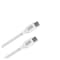 كابل سمارت جيت مضفر من USB-C إلى USB-C سريع - 1.8 متر - أبيض
