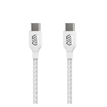 كابل سمارت جيت مضفر من USB-C إلى USB-C سريع - 1.8 متر - أبيض