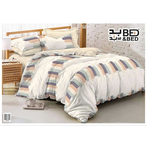 مفرش سرير بد أند بد مطبوع - 180 * 240 سم - A1278