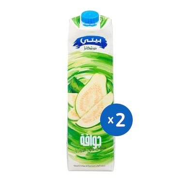  عصير جوافة بيتي تروبيكانا - 1 لتر- قطعتين