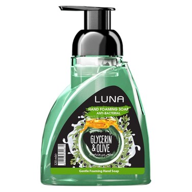صابون اليدين الرغوي لونا المضاد للبكتيريا بالجلسرين والزيتون - 320 مل