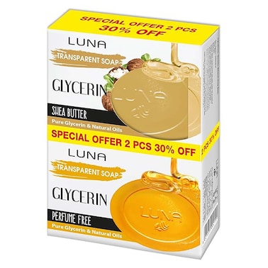 Luna Glycerin Soap with Shea Butter + Fragrance Free Glycerin Soap