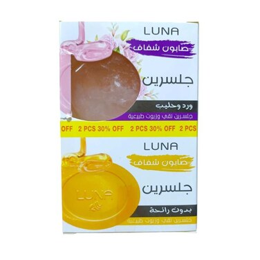صابونة الجلسرين لونا بالورد واللبن + صابونة الجلسرين الخالية من العطور