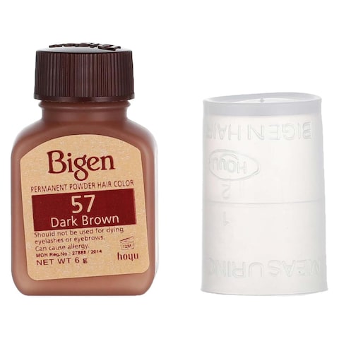 Bigen Permanent Powder Hair Color - NO.57 Dark Brown