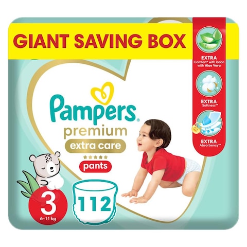Pampers Premium Care Pants - Size 3 - 112 Diaper