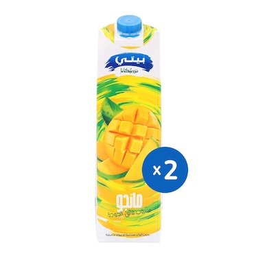 عصير مانجو بيتي تروبيكانا - 1 لتر- قطعتين