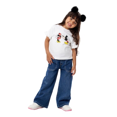 تيشيرت بتصميم ميكي ماوس للبنات - 6-7 سنوات - MM114