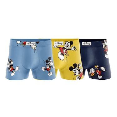 طقم بوكسر ديزني ميكي ماوس للأولاد - 6-7 سنوات - 3 قطع - DD1123