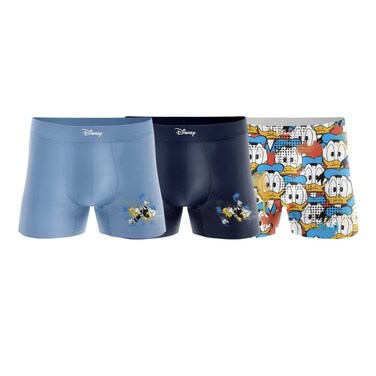 طقم بوكسر ديزني دونالد داك للأولاد - 3-4 سنوات - 3 قطع - DD1123