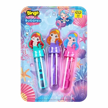 Bingo Bubble Mermaid Sticks - 3 Pieces