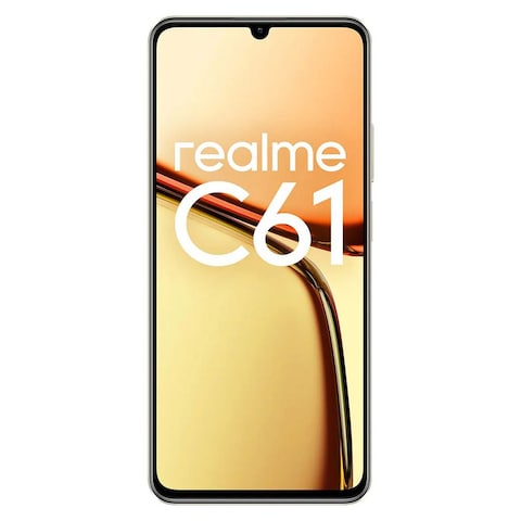 Realme C61 - 6.74-inch 128GB/6GB Dual SIM 4G Smartphone - Sparkle Gold
