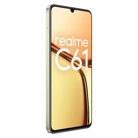 Realme C61 - 6.74-inch 128GB/6GB Dual SIM 4G Smartphone - Sparkle Gold