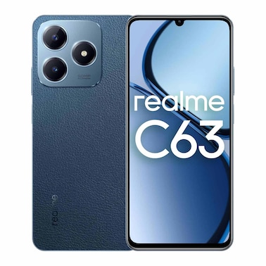 Realme C63 - 6.75-inch 265GB/8GB Dual SIM 4G Smartphone - Leather Blue