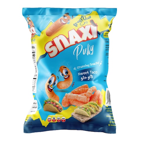 Snaxi Sweet Taco Crunchy Puffs - 70 gm