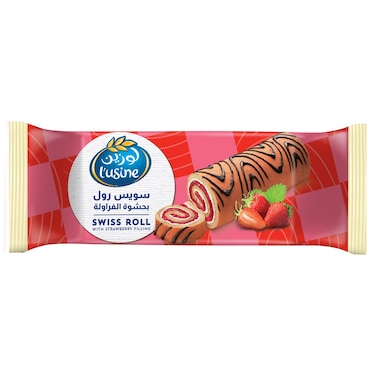 L&#39;usine Swiss Roll Bar with Strawberry Filling - 17 gm