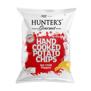شرائح البطاطس هانترز جورميه بطعم الفلفل الحار - 125 جم