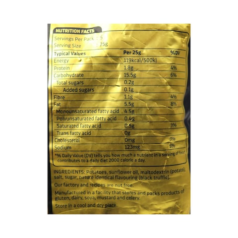 Hunter&#39;s Gourmet Black Truffle Potato Chips - 125 gm