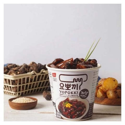 Yopokki Jjajang Rice Cake - 140 gm