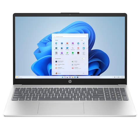 لابتوب اتش بي 15-fd0069ne - معالج Intel Core i5-1334U - سعة تخزين 512 جيجابايت اس اس دي - 16 جيجابايت رام - شاشة 15.6 بوصة - معالج رسومات Intel Iris X - ويندوز 11 - فضي