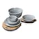 El Watania Flow Dinner Set 26 Pcs - Grey