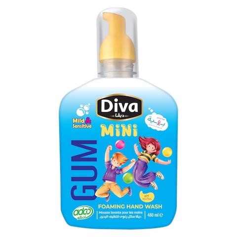 Diva Mini Foaming Hand Wash with Bubbly Gum Scent - 480 ml