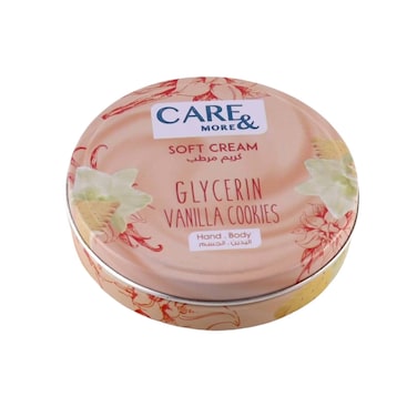 كريم الترطيب كير اند مور بالجلسرين وكوكيز الفانيليا - 250 مل