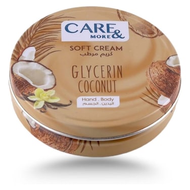Care and More Soft Cream with Glycerin and Coconut - 250ml
